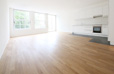 Attraktive Wohnzimmer mit integrierter Küche